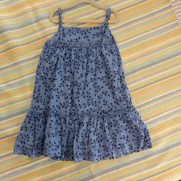 ⭐ Gap Kids blue floral cotton sundress 6/7 - Picture 4 of 7